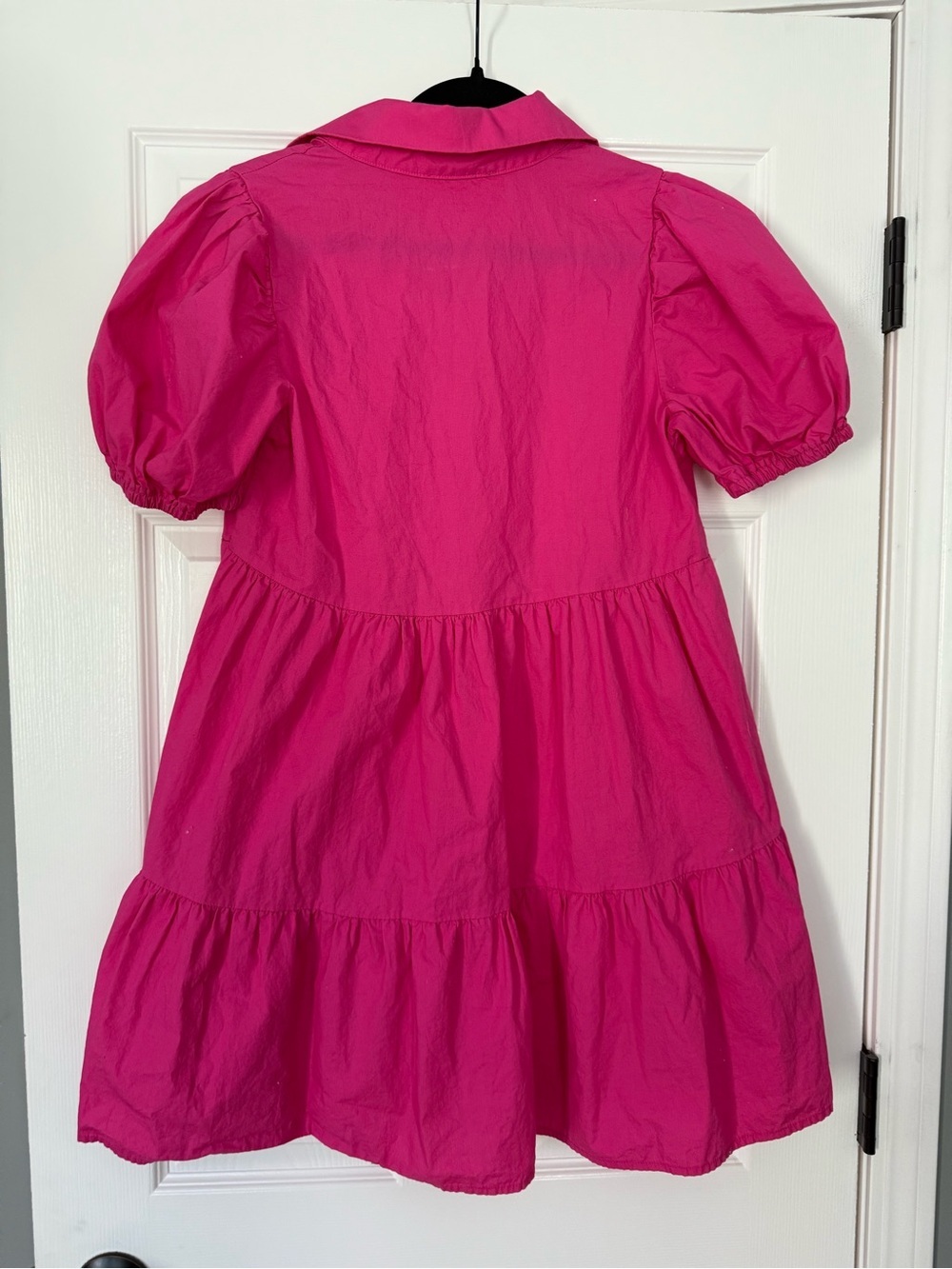 Ces Femme Hot Pink Lightweight tiered dress- size S - Picture 3 of 3